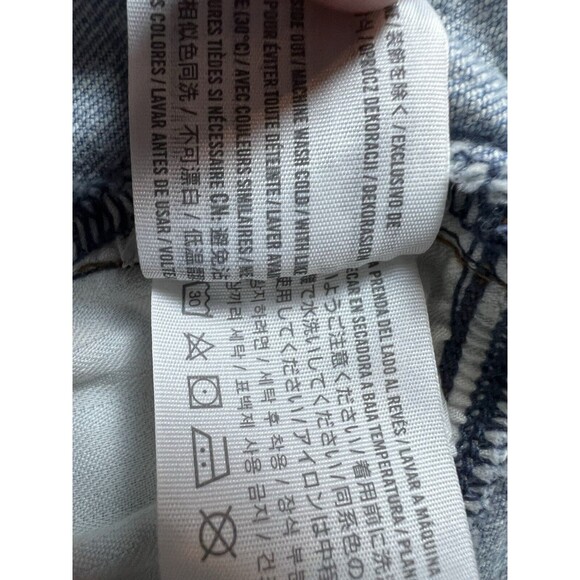 Abercrombie & Fitch Curve Love The 90s Straight Mid Rise Jeans Womens Sz 36/22L - Picture 7 of 8